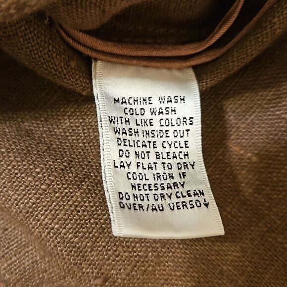 Dana Buchman Golden Brown linen jacket size 6 - Picture 9 of 11